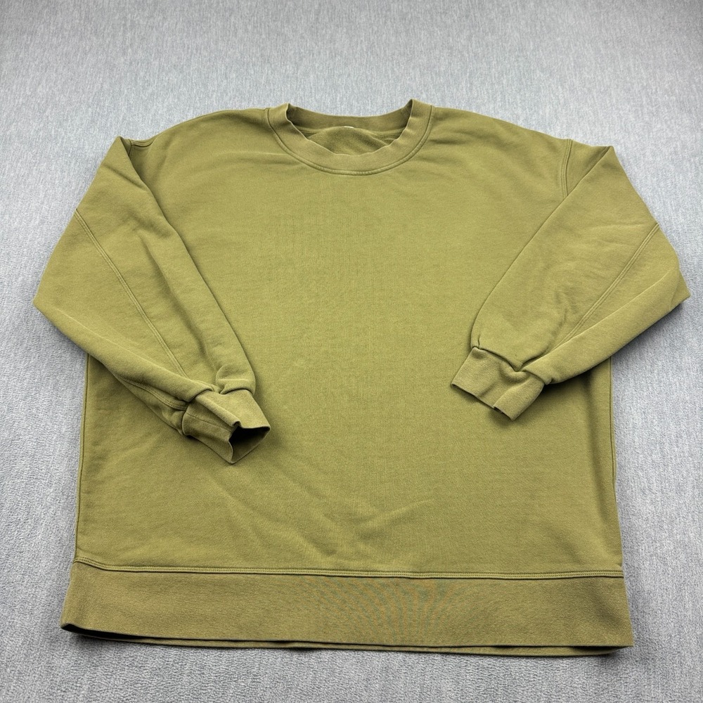 Lululemon Sweatshirt 16 Green Perfectly‎ Oversized Crewneck Relaxed Pullover